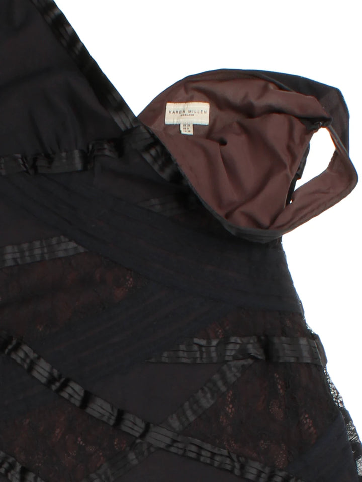 Y2K Ruffle Mesh Dress (Size XXS)