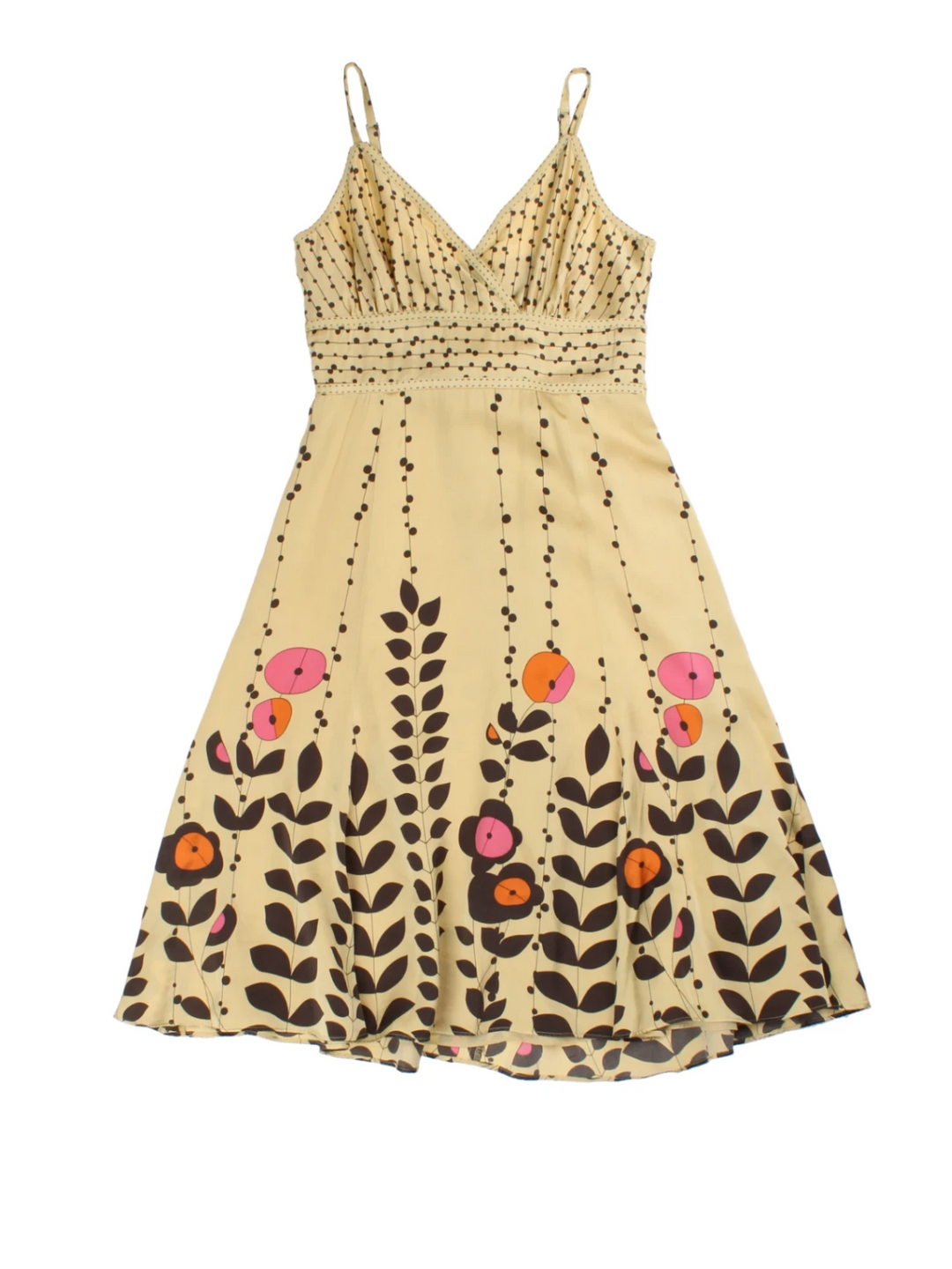 Ted Baker Floral Midi Dress (Size XXS)
