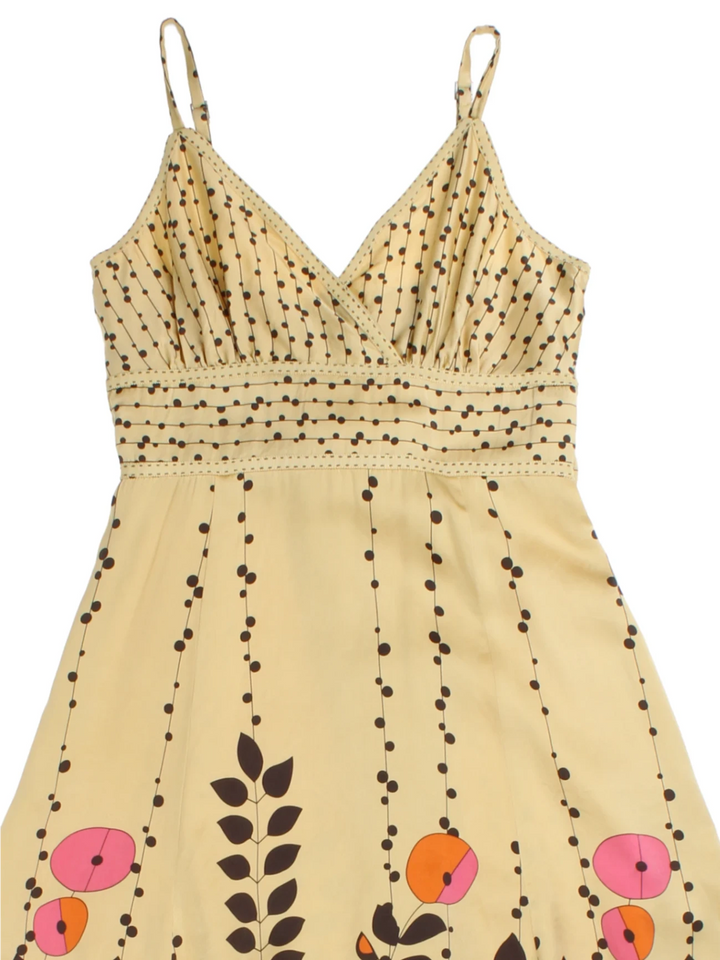 Ted Baker Floral Midi Dress (Size XXS)