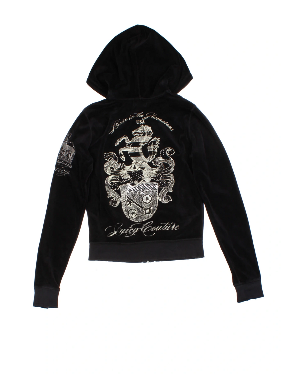 Y2K Juicy Couture Velour Hoodie (Size XS)