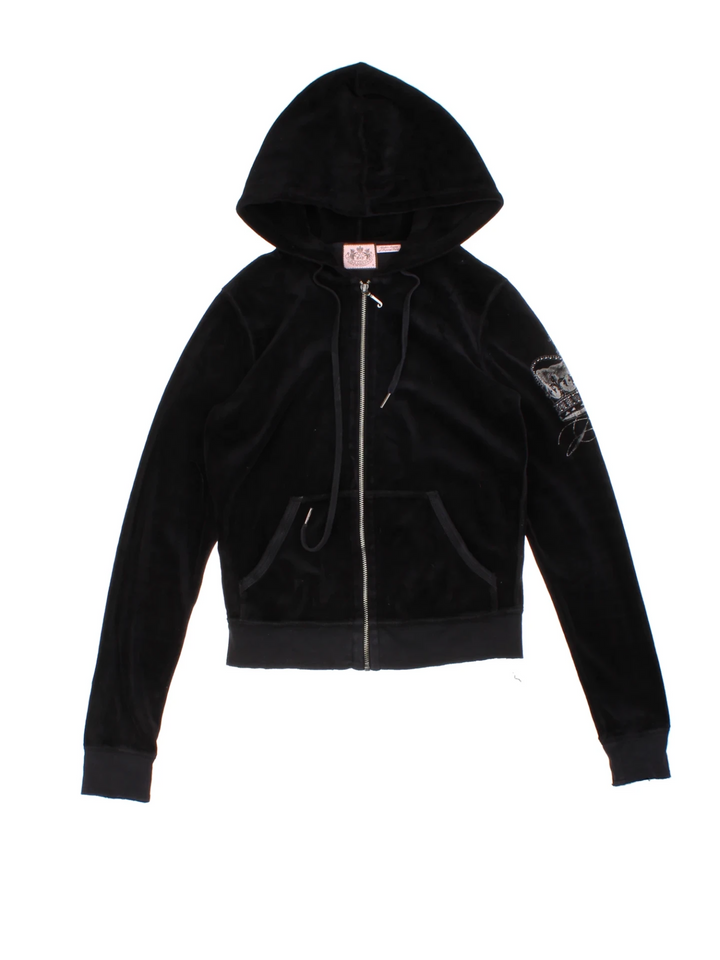 Y2K Juicy Couture Velour Hoodie (Size XS)