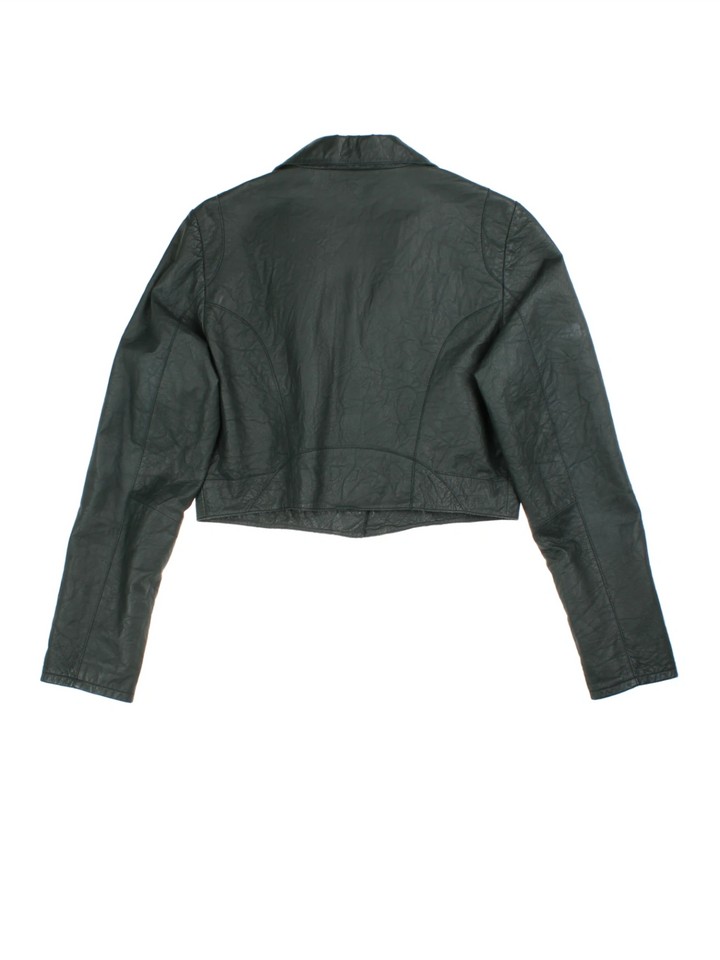 Y2K Leather Jacket (Size S)
