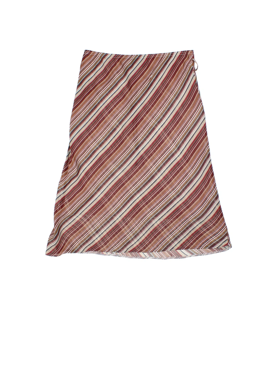 Y2K Stripe Midi Skirt (Size L)