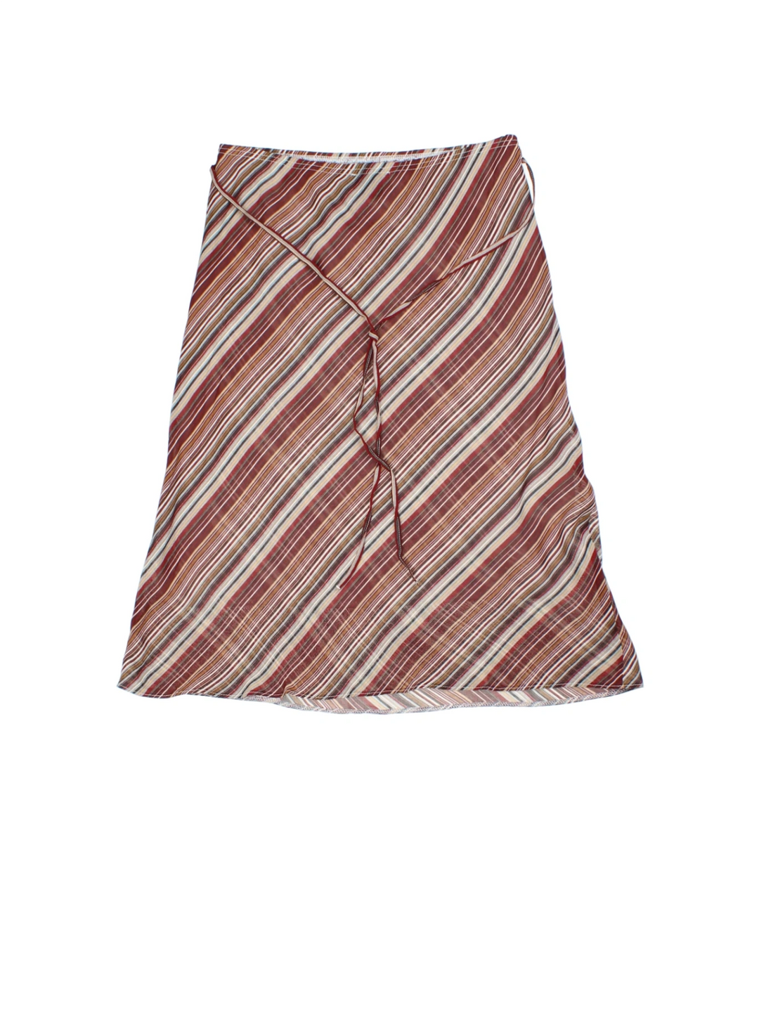 Y2K Stripe Midi Skirt (Size L)