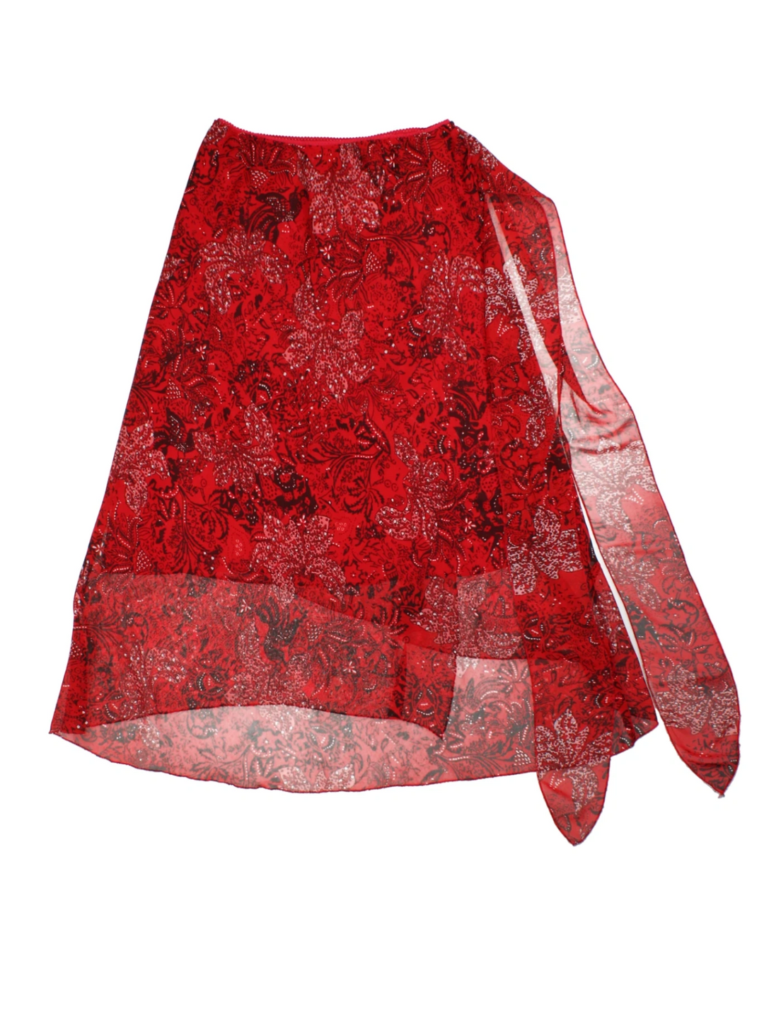 Y2K Floral Midi Skirt (Size S)