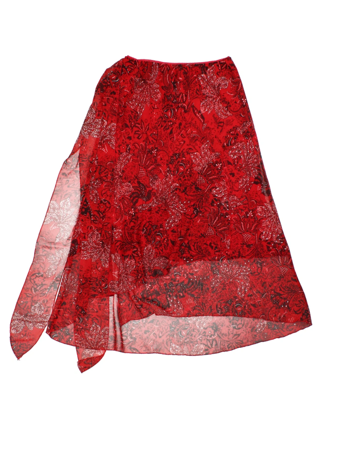 Y2K Floral Midi Skirt (Size S)