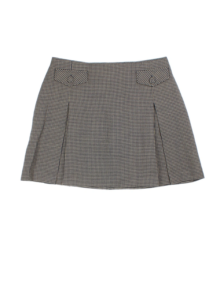 Y2K Checkered Mini Skirt (Size L)