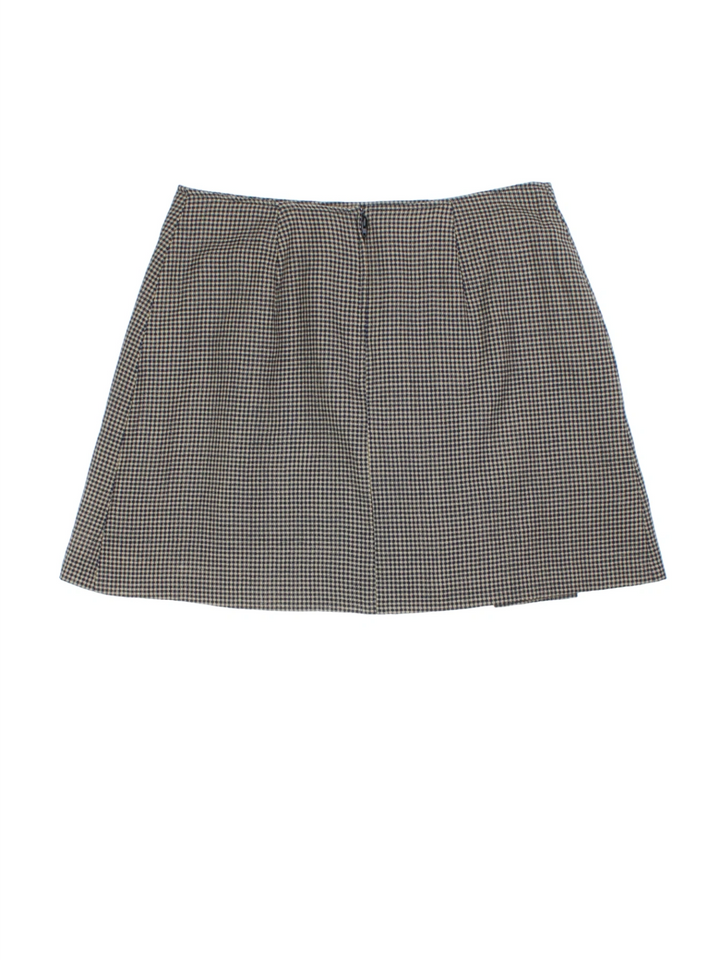 Y2K Checkered Mini Skirt (Size L)