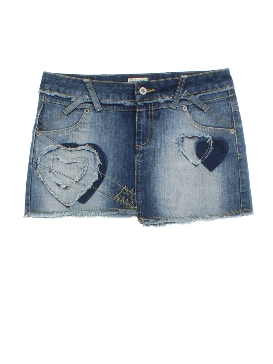 Y2K Denim Mini Skirt (Size XS)