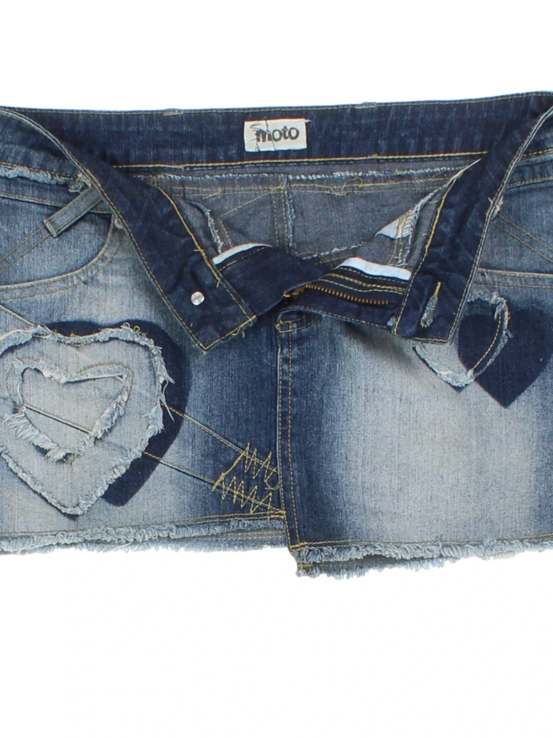 Y2K Denim Mini Skirt (Size XS)
