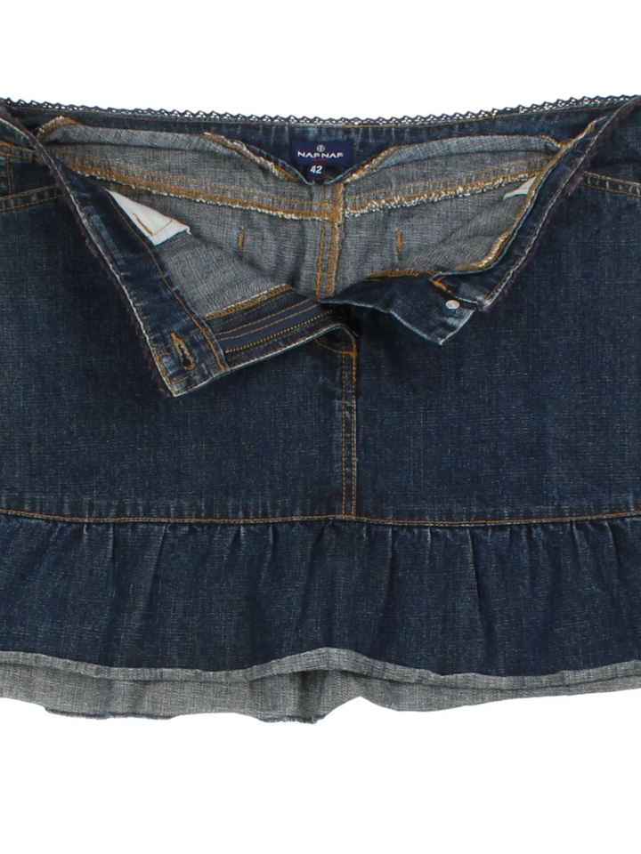 Y2K Naf Naf Denim Skirt (Size M)
