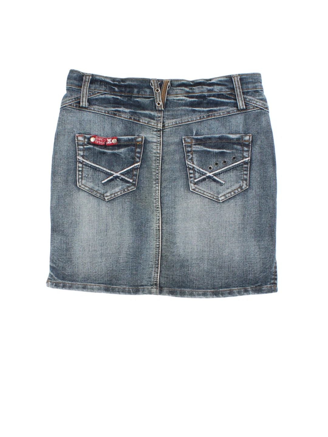 Y2K Denim Mini Skirt (Size S)