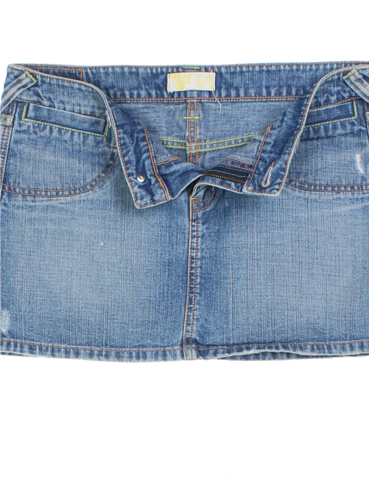 Y2K Denim Mini Skirts (Size S)