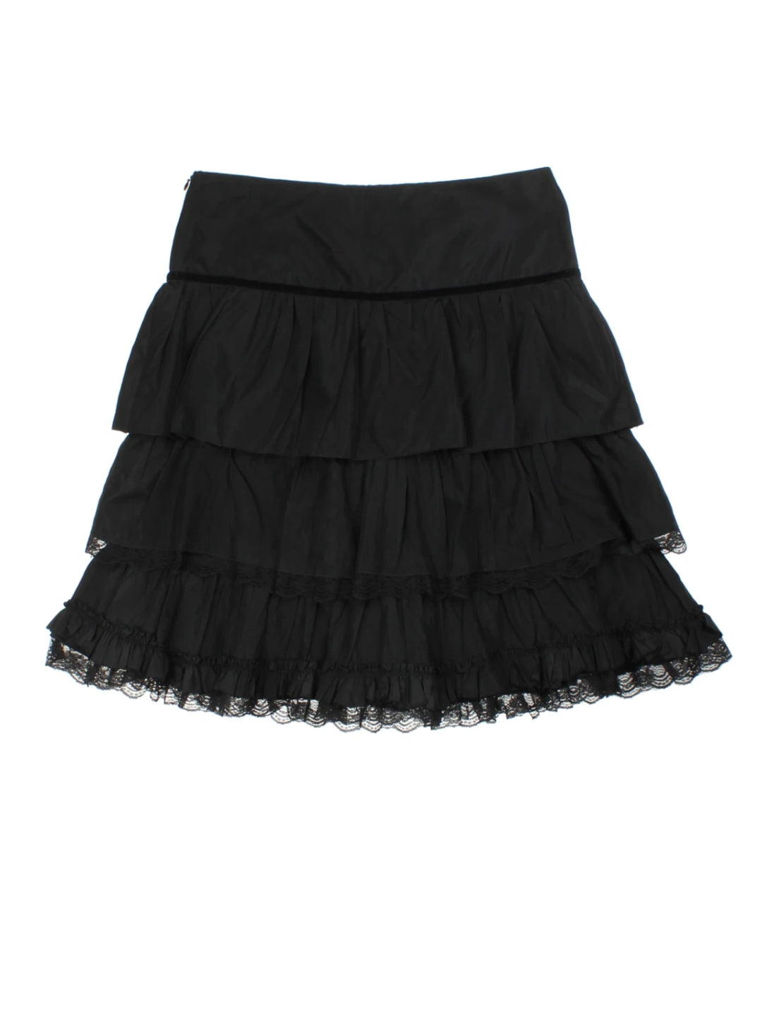 Y2K Layered Mini Skirt (Size L)