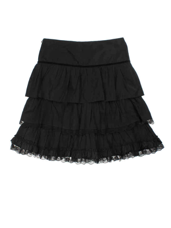Y2K Layered Mini Skirt (Size L)