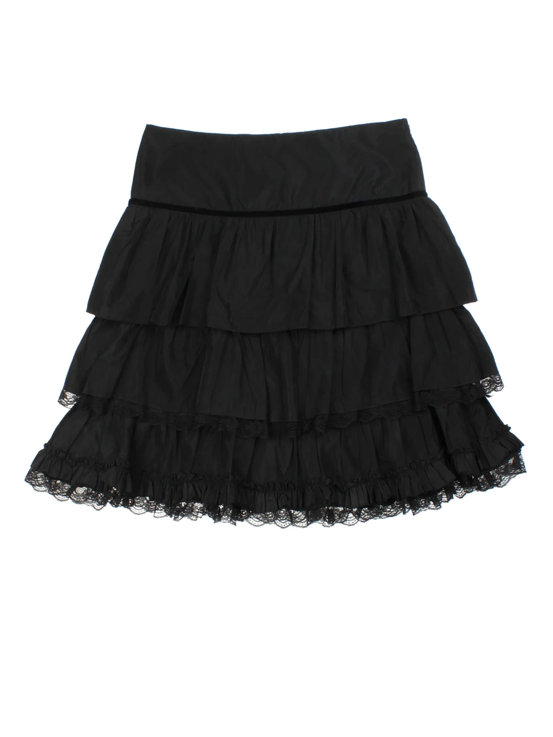 Y2K Layered Mini Skirt (Size L)