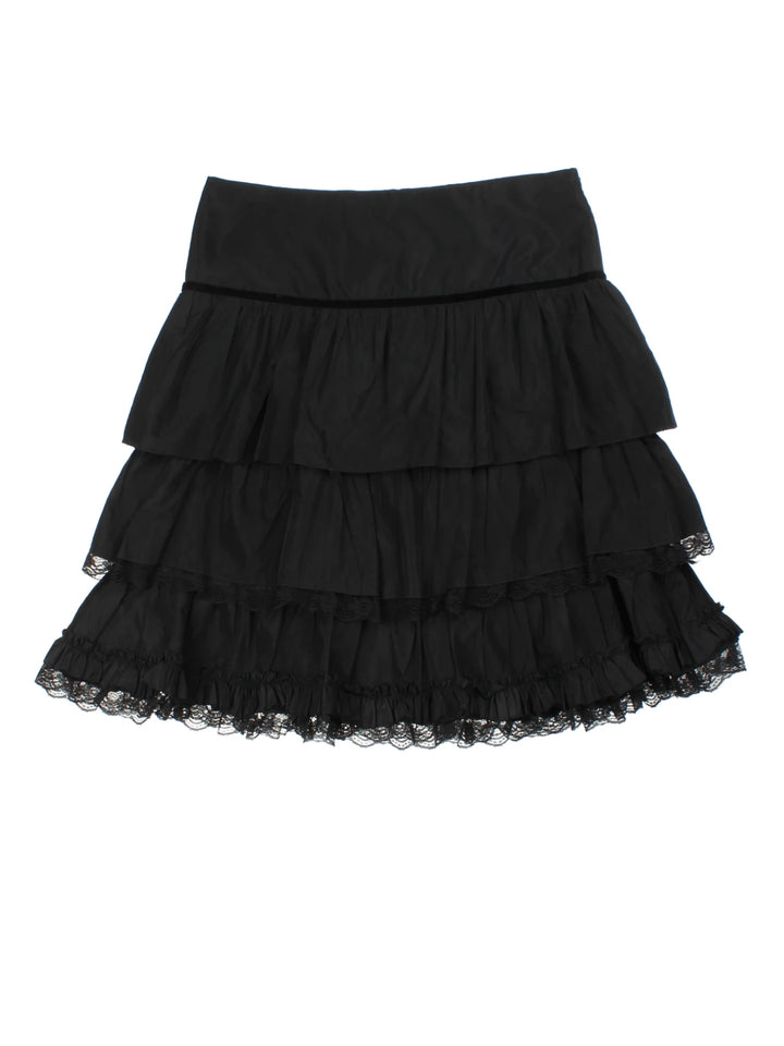 Y2K Layered Mini Skirt (Size L)
