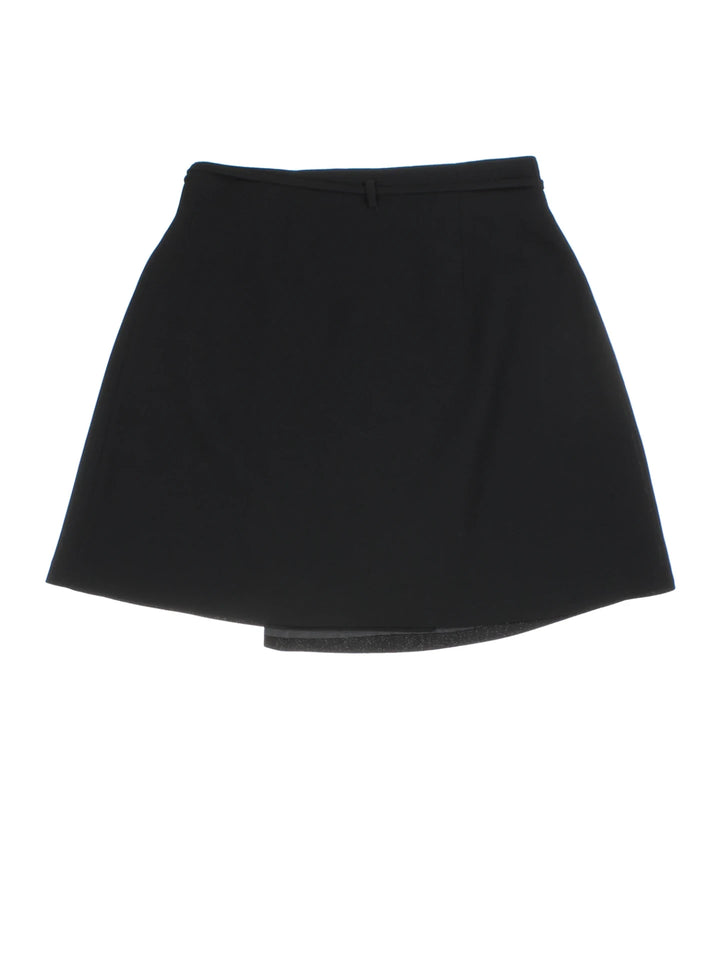 Y2K Wrap Mini Skirt (Size XS)