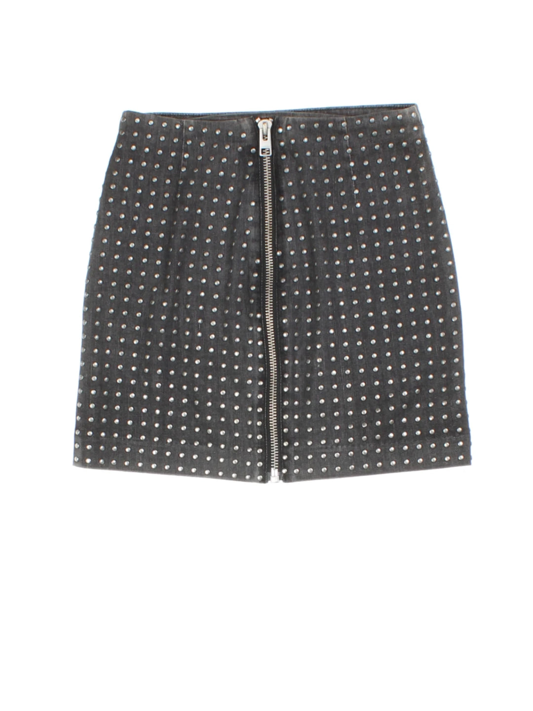 Y2K All Saints Studded Mini Skirt (Size XXS)