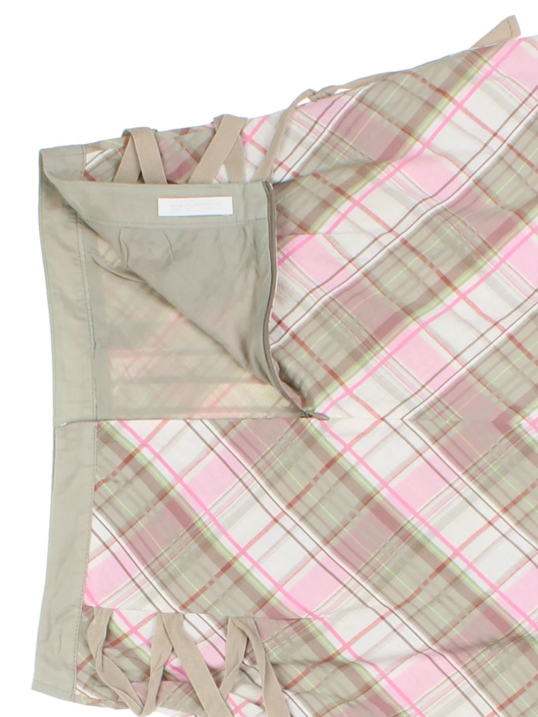 Y2K Plaid Mini Skirt (Size M)