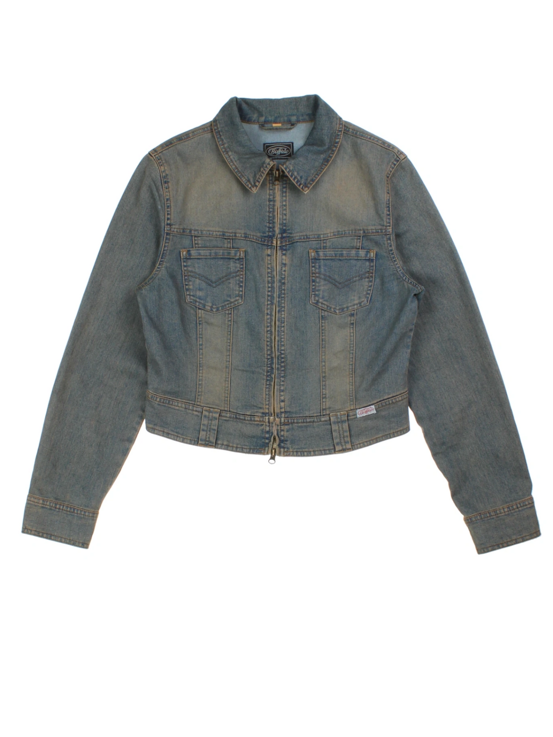 Y2K Buffalo Denim Jacket (Size XS)