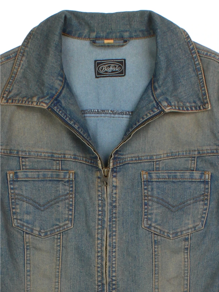 Y2K Buffalo Denim Jacket (Size XS)