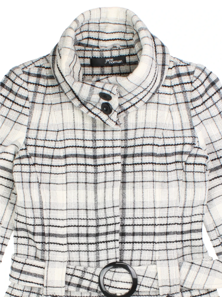 Y2K Jane Norman Checkered Jacket (Size XS)