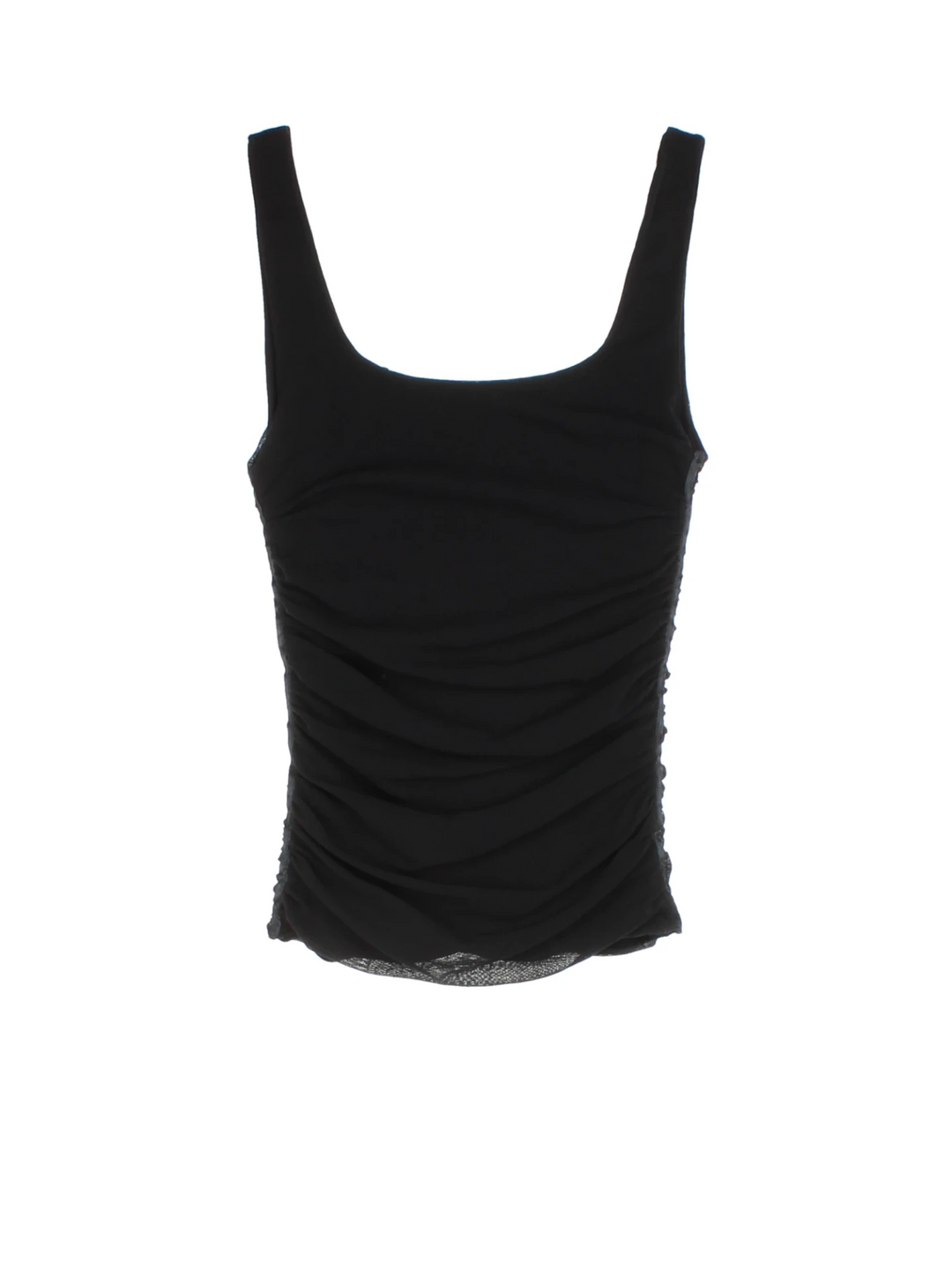 Y2K Sleeveless Ruched Top (Size XXS)