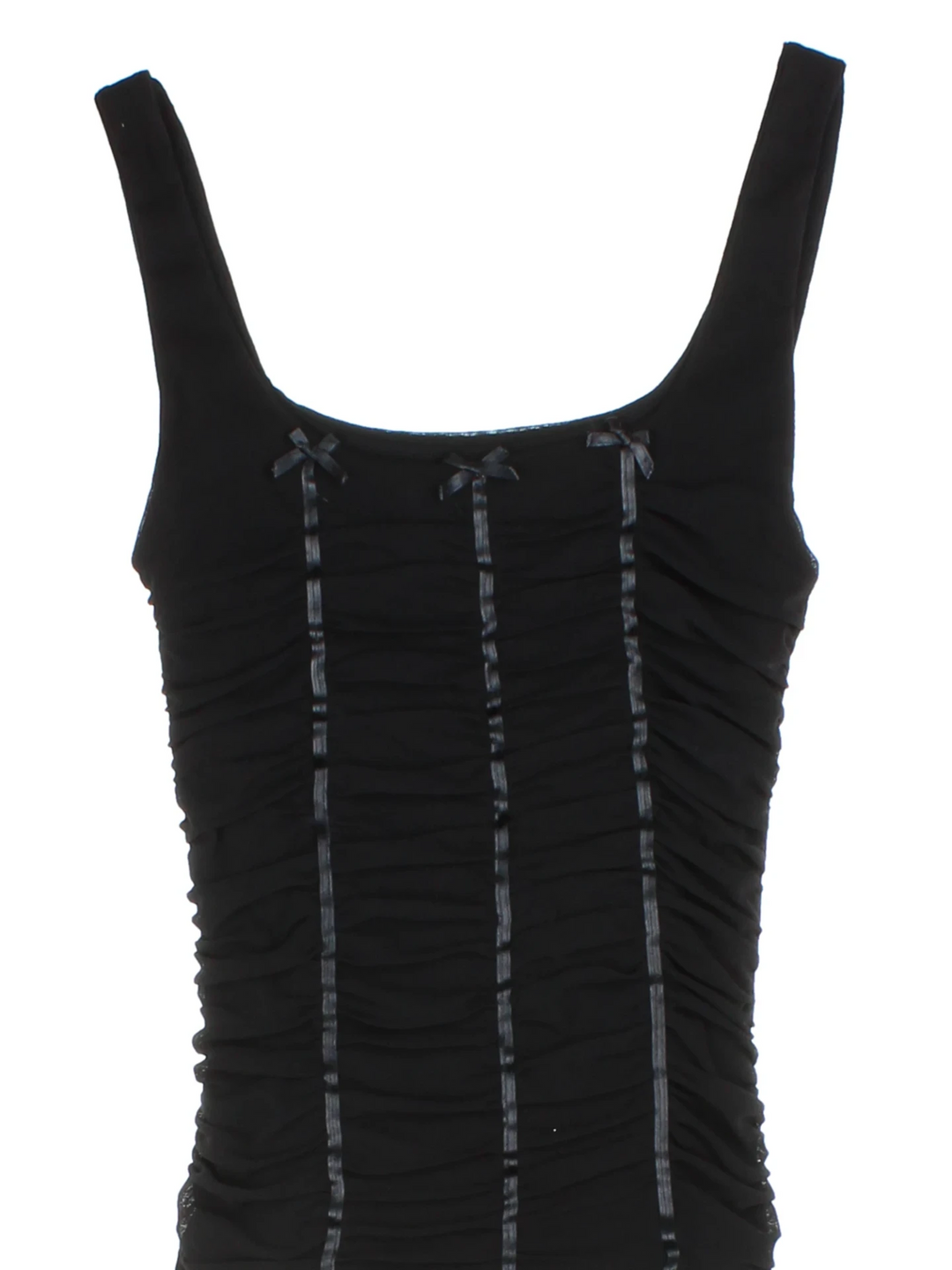 Y2K Sleeveless Ruched Top (Size XXS)