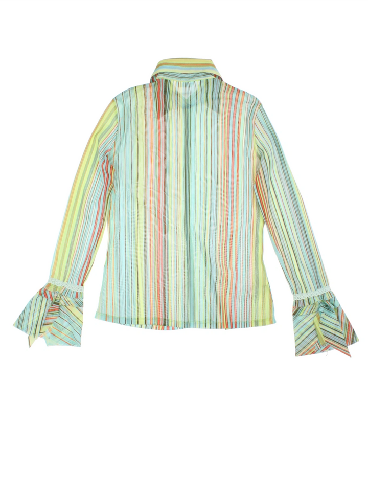 Y2K Striped Shirt (Size S)