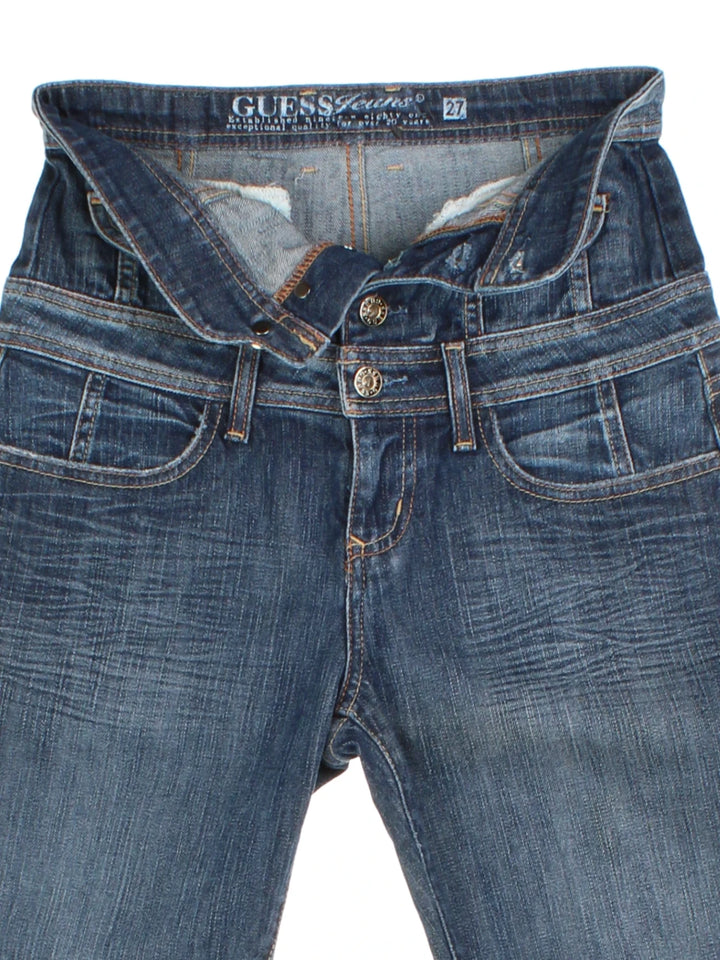 Y2K Guess Corset Denim Capris (Size S)