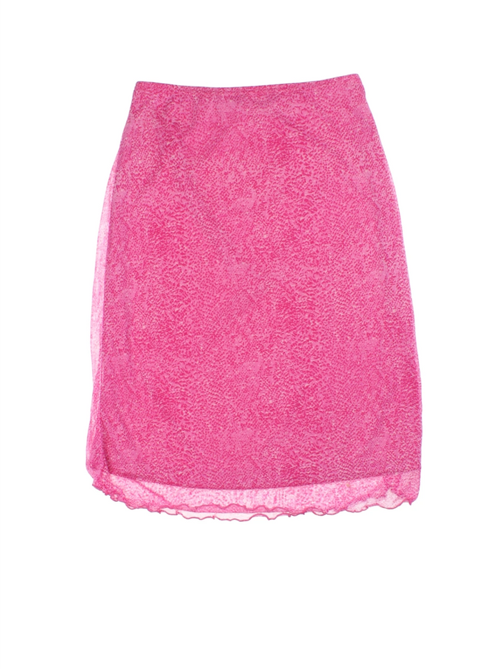 Y2K Mesh Layered Midi Skirt (Size M)