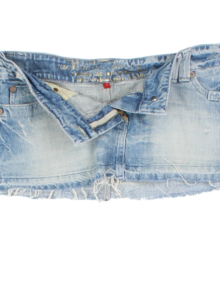 Y2K Denim Skirt (Size XXL)