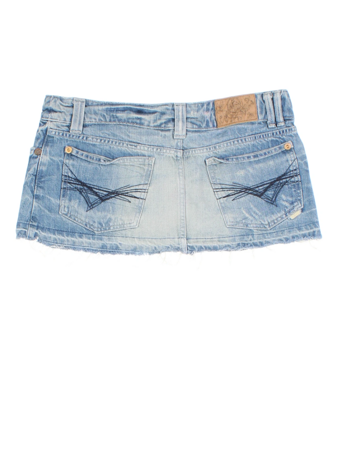 Y2K Denim Skirt (Size XXL)