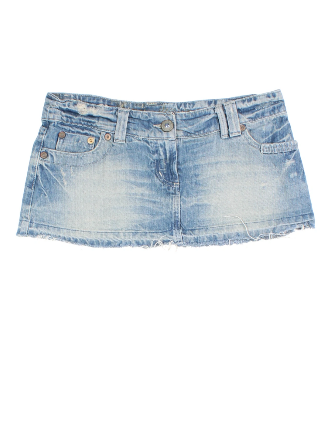 Y2K Denim Skirt (Size XXL)