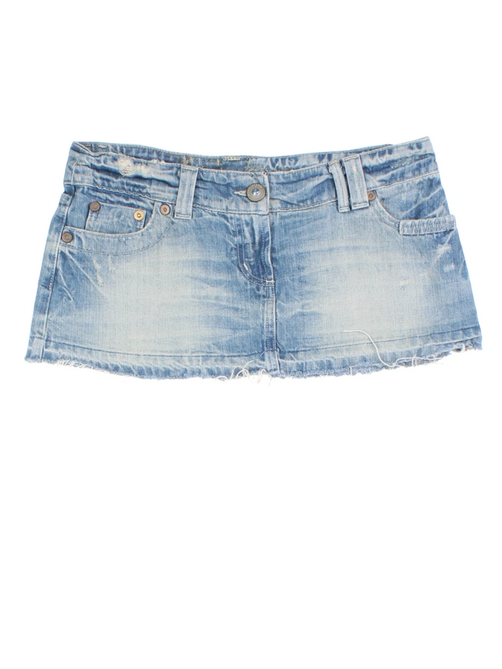 Y2K Denim Skirt (Size XXL)