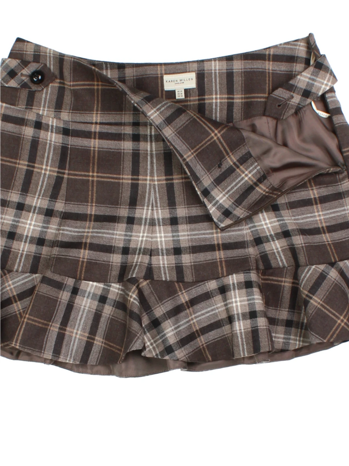 Y2K Plaid Skirt (Size XXL)