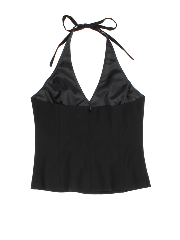 Y2K Embellished Halter Top (Size XXS)