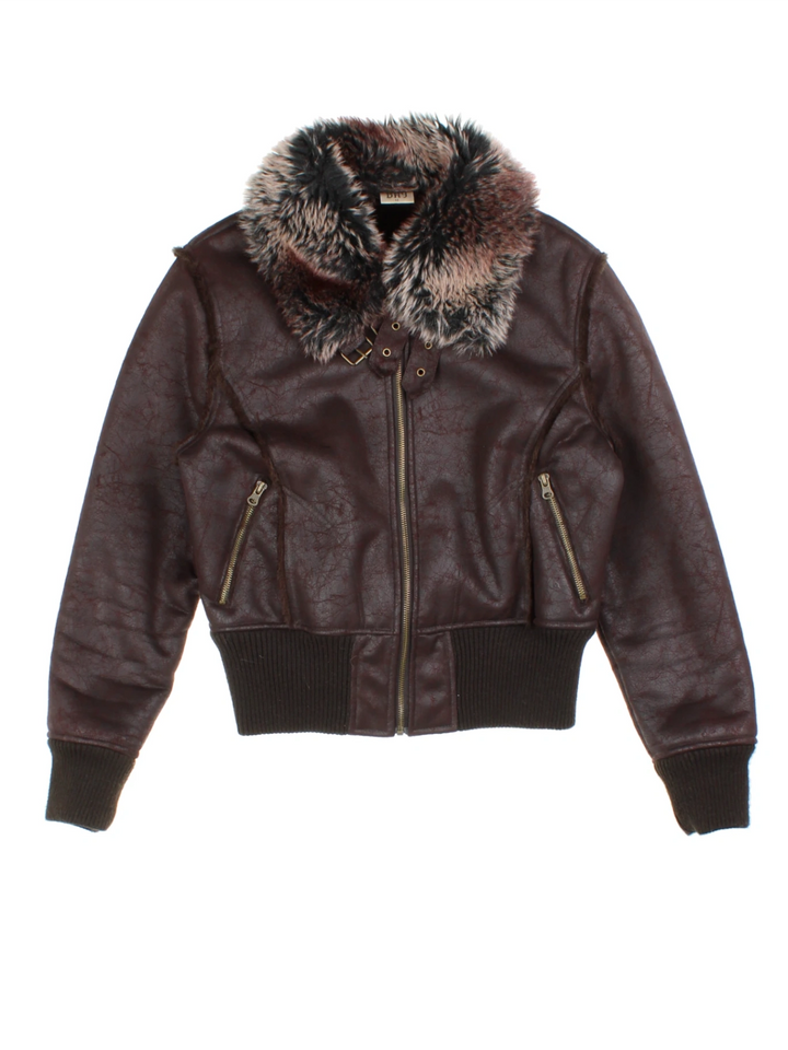 Y2K Aviator Bomber Jacket (Size M)
