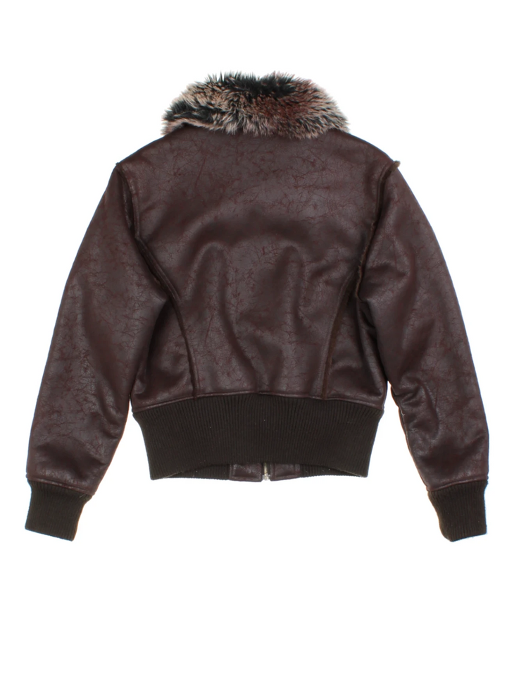 Y2K Aviator Bomber Jacket (Size M)