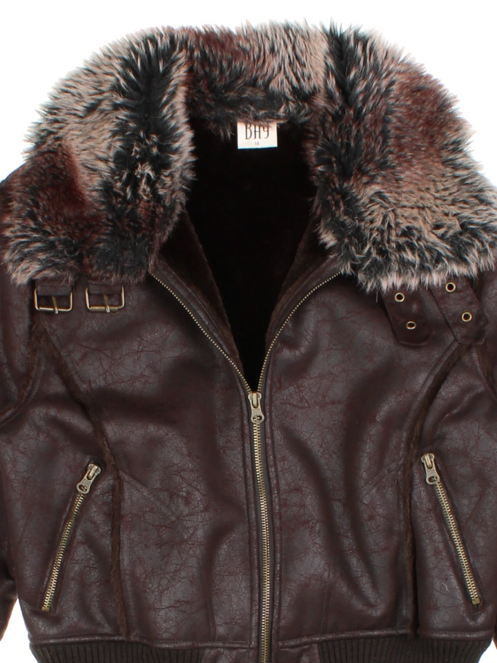 Y2K Aviator Bomber Jacket (Size M)