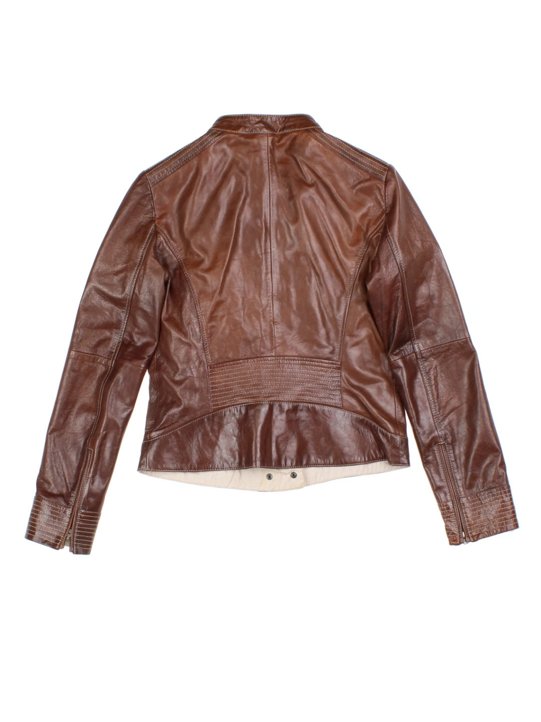 Y2K Leather Jacket (Size XS)