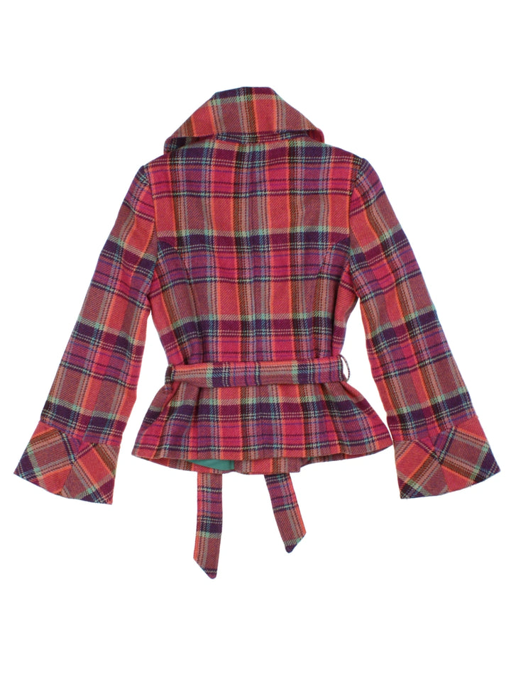 Y2K Plaid Jacket (Size S)