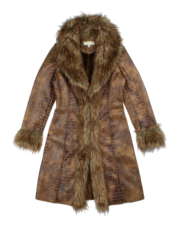 Y2K Afghan Coat (Size XS)