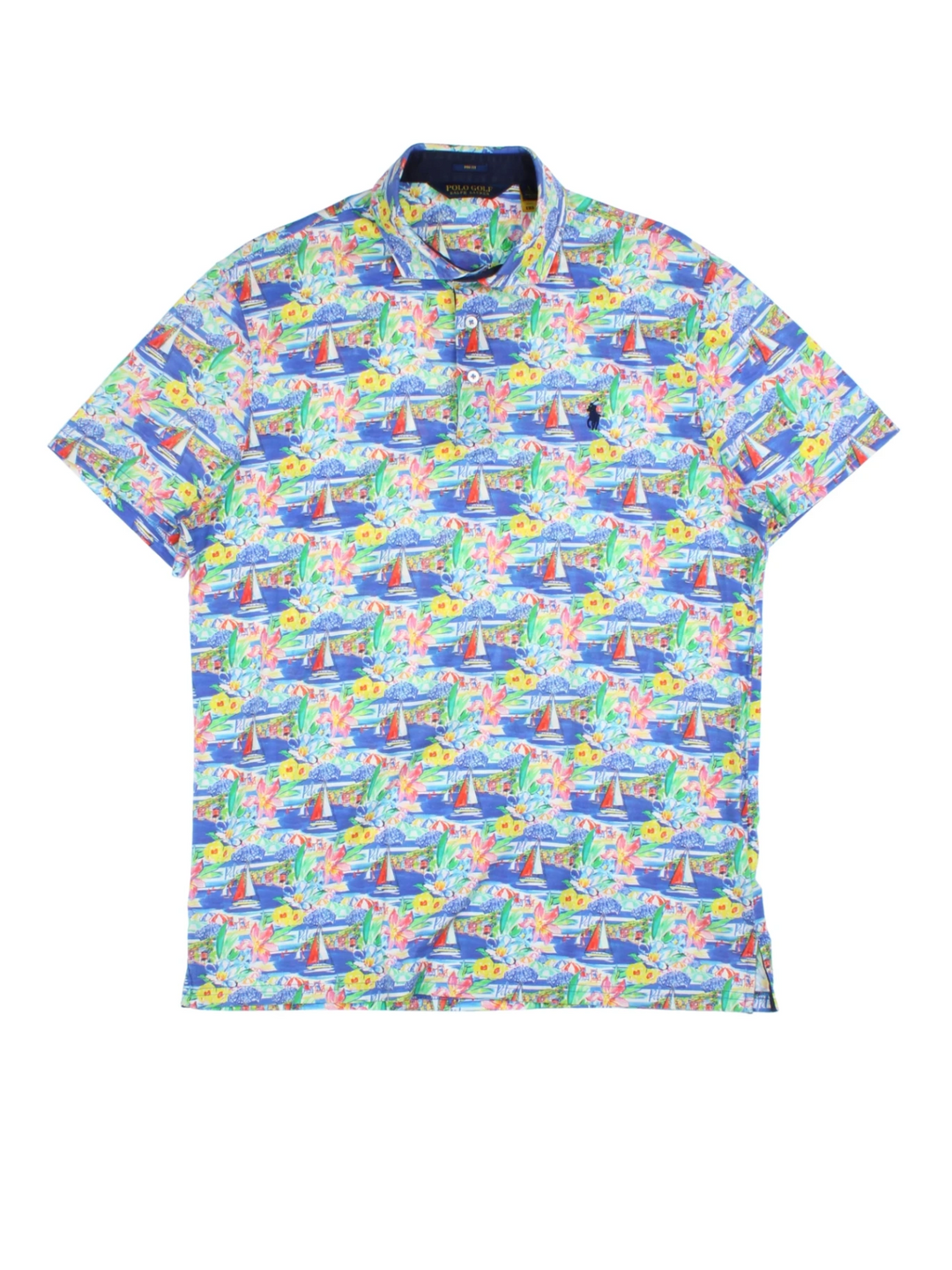 Ralph Lauren Floral Polo Shirt (Size L)