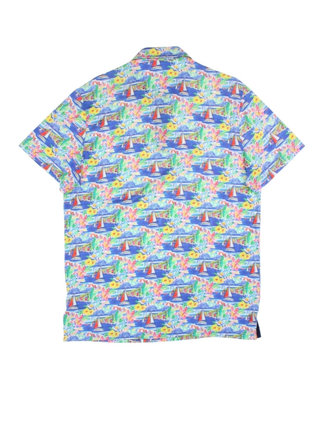 Ralph Lauren Floral Polo Shirt (Size L)