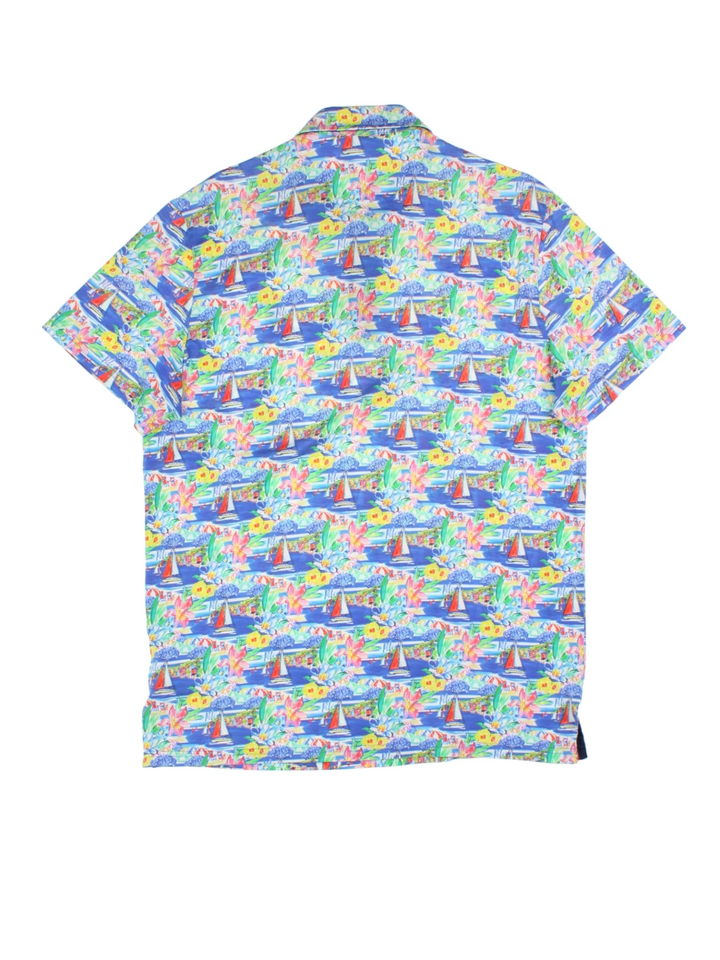 Ralph Lauren Floral Polo Shirt (Size L)