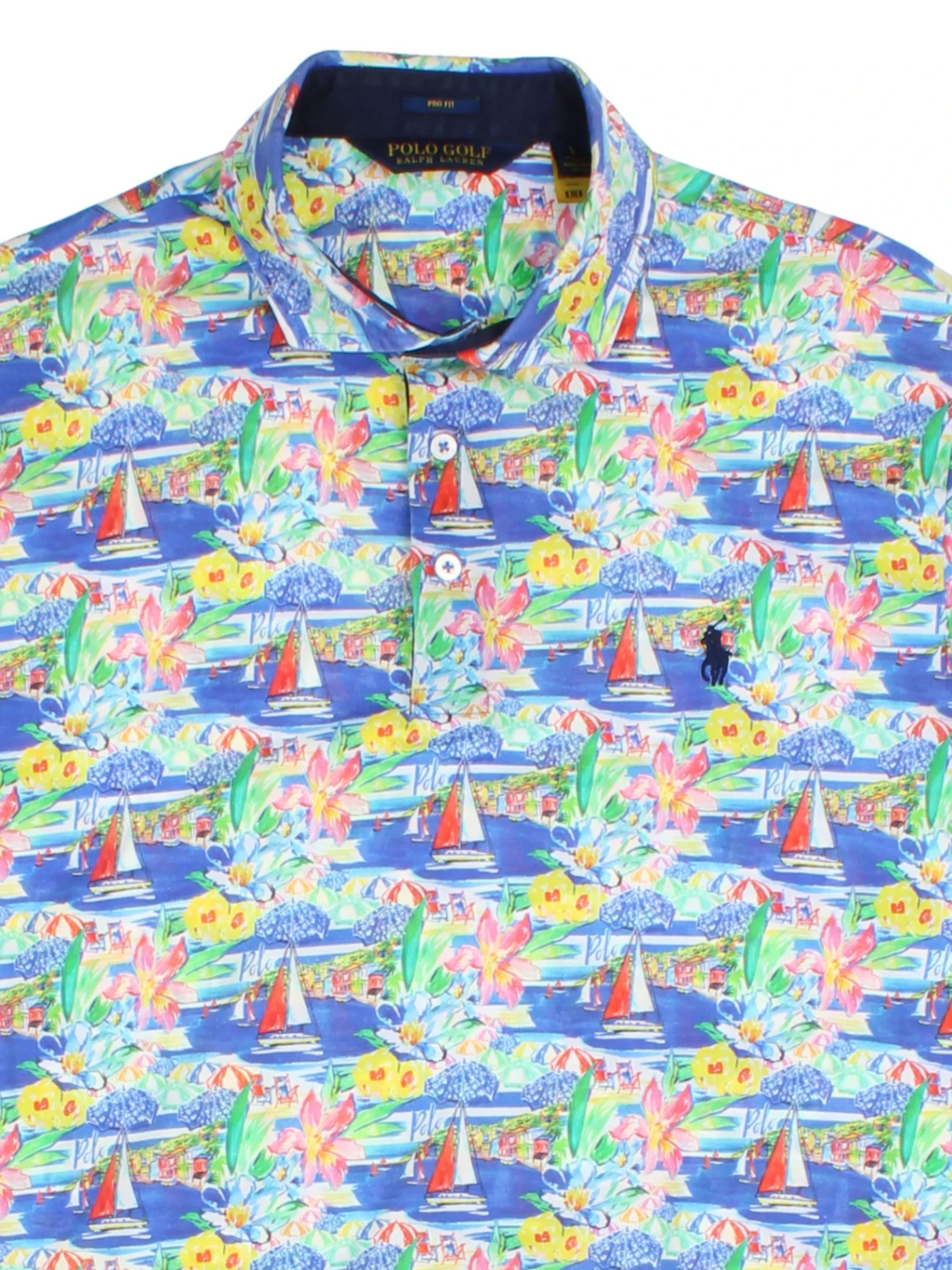 Ralph Lauren Floral Polo Shirt (Size L)