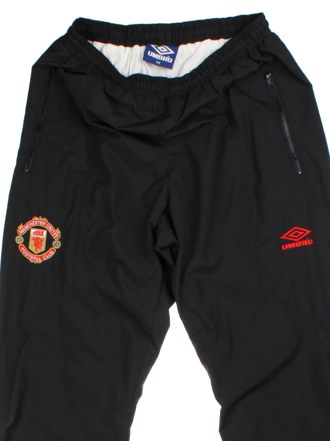 90's Umbro Manchester United Tracksuit Bottoms (Size S)