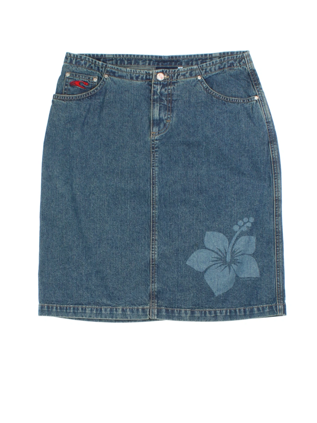 Y2K O'neill Denim Mini Skirt (Size L)